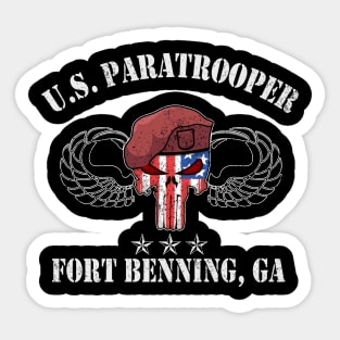 Fort Benning Army Base-Airborne Training-Columbus GA Sticker